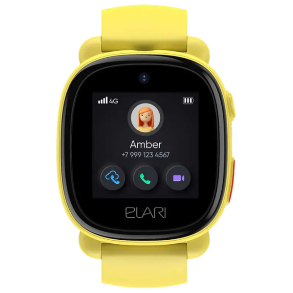 Детские часы Elari KidPhone 4G Lite 1.3"/ Желтый photo 2