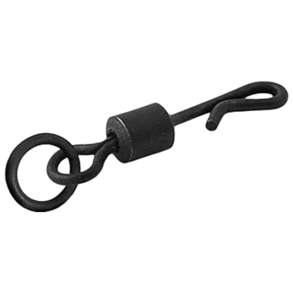 Conector pentru înlocuire rapidă Delphin THE END Quick Swap Swivel with Ring 10 / Black photo 1