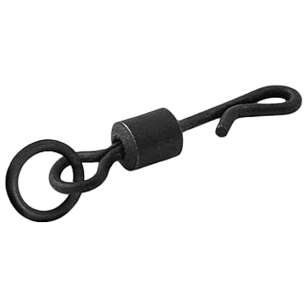 Conector pentru înlocuire rapidă Delphin THE END Quick Swap Swivel with Ring 10 / Black photo 1