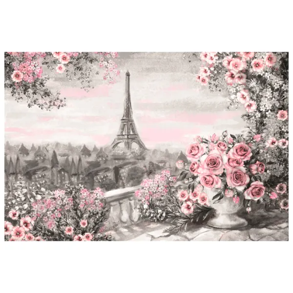 Tapete DECOCODE 32-0038-HH Pink / Oraș photo 1