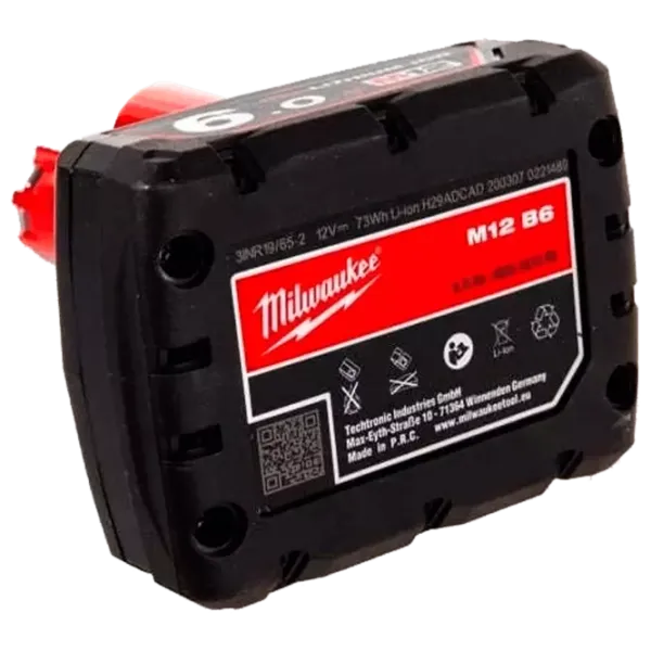 Acumulator pentru instrumente Milwaukee M12B6 Li-Ion / 6 Ah / 12 V photo 4 Acumulator pentru instrumente Milwaukee M12B6 Li-Ion / 6 Ah / 12 V photo 4