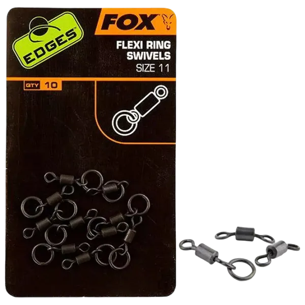 Pivot anti-încurcăre Fox Edges Flexi Ring Swivel 10 / Black photo 2