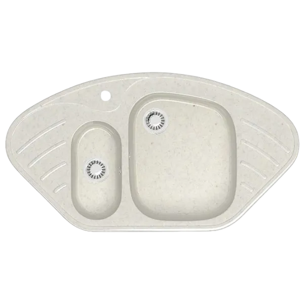 Chiuvetă Marrbaxx Z023 94.5 x 50 / Piatră artificială / White photo 1