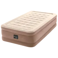 Надувная кровать Intex Velur Ultra Plush 191 x 99 x 46 / Бежевый