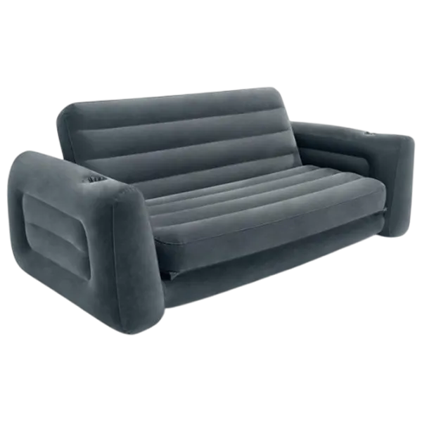 Canapea gonflabilă Intex 66552 224 x 66 x 203 / Gray photo 1