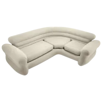 Надувной диван Intex Corner Sofa  257 x 76 x 203 / Бежевый