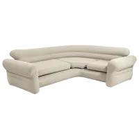 Надувной диван Intex Corner Sofa 257 x 76 x 203 / Бежевый photo 2