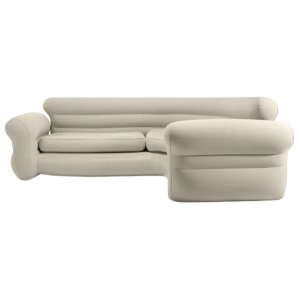 Canapea gonflabilă Intex Corner Sofa  257 x 76 x 203 / Beige photo 3