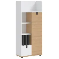 Etajeră Dizayno Home Solid 180 x 79 x 37 cm / PAL / White