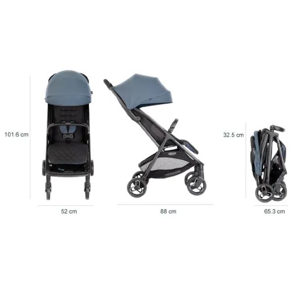 Детская коляска Graco Myavo GS2107AASTM000/ Синий photo 5