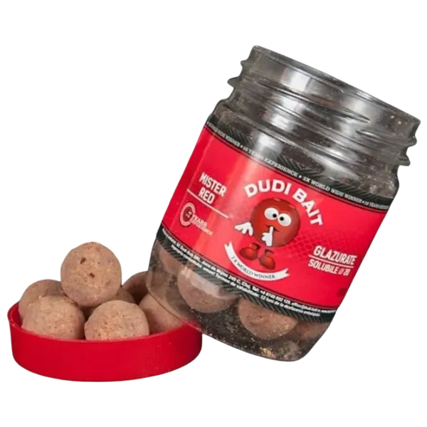 Boilies Dudi Bait Mister Red Super Hot Spicy / 0.1 kg / 20 mm photo 1