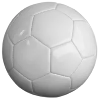 Мяч для футбола Yakimasport AllWhite ЭКО Кожа / Любительский