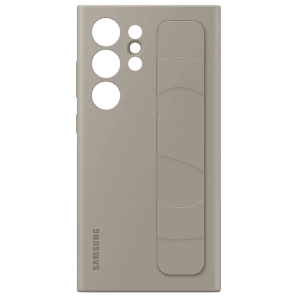 Husă pentru smartphone Samsung Galaxy S24 Ultra Samsung / Standing Cover / TPU / Taupe Brown photo 5 Husă pentru smartphone Samsung Galaxy S24 Ultra Samsung / Standing Cover / TPU / Taupe Brown photo 5