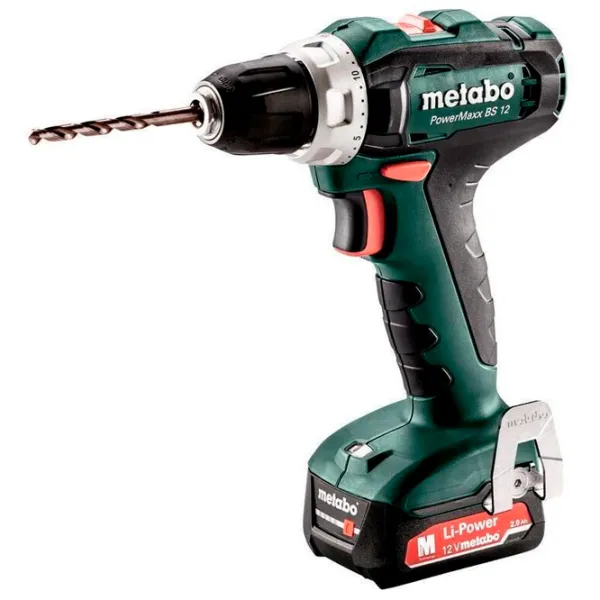 Шуруповерт Metabo BS12 2x2.0 1400 об/мин photo 1