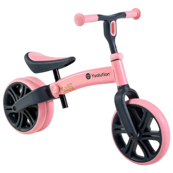 Bicicletă fără pedale Yvolution Y Velo Junior 9"  Aluminiu / Pink Black photo 1 Bicicletă fără pedale Yvolution Y Velo Junior 9"  Aluminiu / Pink Black photo 1