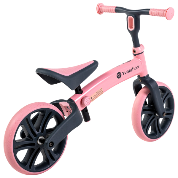 Bicicletă fără pedale Yvolution Y Velo Junior 9"  Aluminiu / Pink Black photo 3 Bicicletă fără pedale Yvolution Y Velo Junior 9"  Aluminiu / Pink Black photo 3