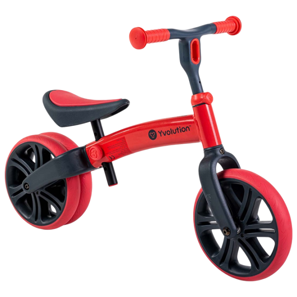 Беговел Yvolution Y Velo Junior 9"  Алюминий / Красный Черный photo 1 Беговел Yvolution Y Velo Junior 9"  Алюминий / Красный Черный photo 1