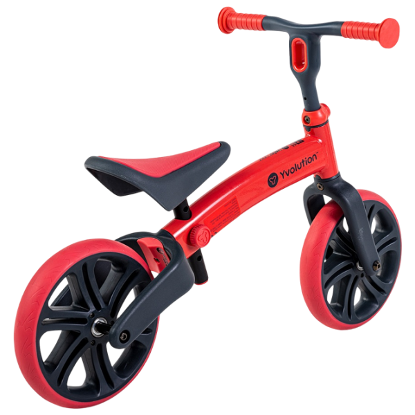 Беговел Yvolution Y Velo Junior 9"  Алюминий / Красный Черный photo 2 Беговел Yvolution Y Velo Junior 9"  Алюминий / Красный Черный photo 2