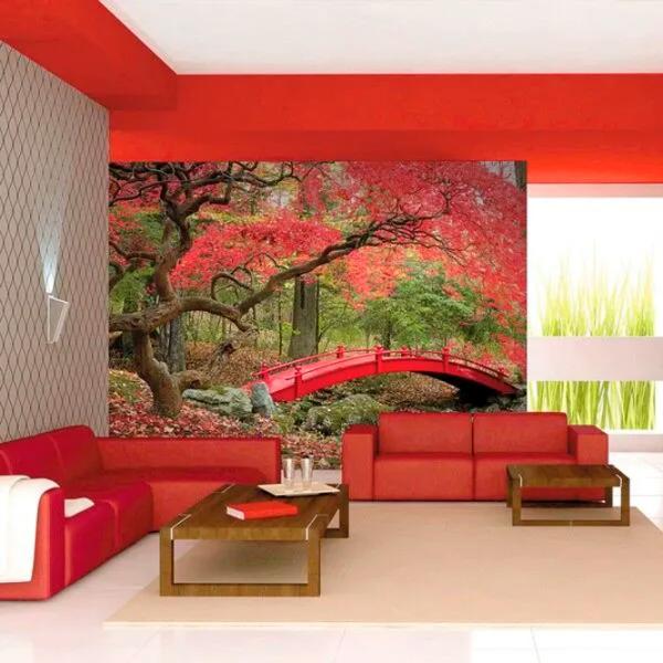 Tapete DECOCODE 41-0219-PR Red / Natură photo 2