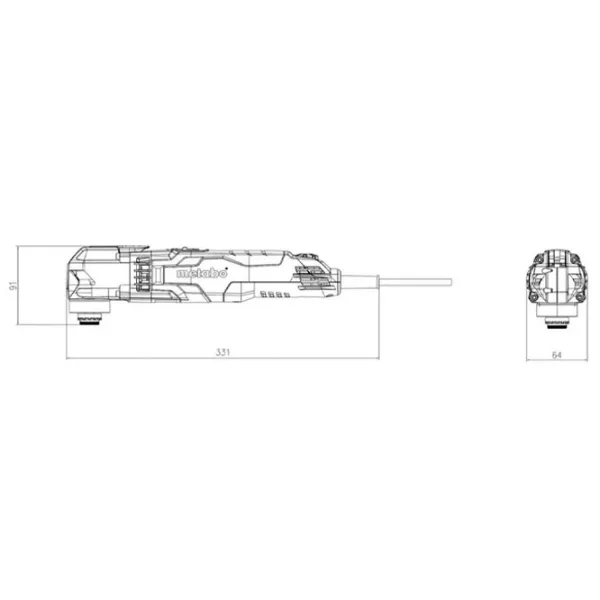 Многофункциональная машина Metabo MT 400 Q Зеленый / Силикон photo 4