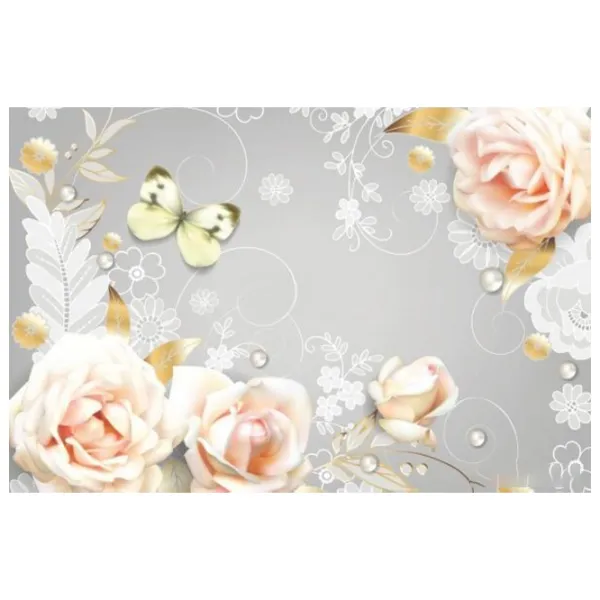 Tapete DECOCODE 32-0049-HH Pink / Flori photo 1