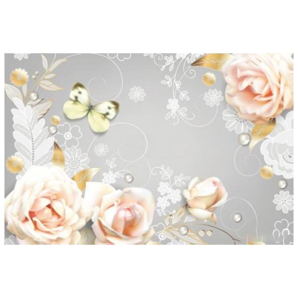 Tapete DECOCODE 32-0049-HH Pink / Flori photo 1