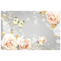 Обои DECOCODE 32-0049-HH Розовый / Цветы