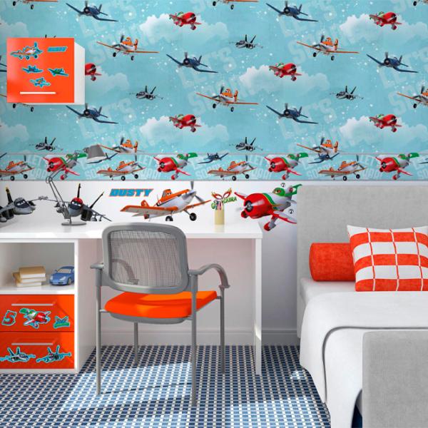 Tapete Graham & Brown Kids4Home Blue / Avioane photo 2