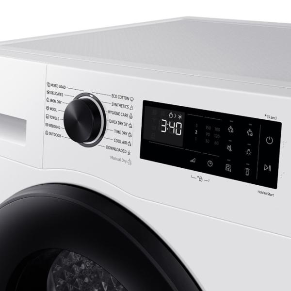 Mașină de uscat rufe Samsung DV90DG52A0AELE 9 kg/ White photo 9