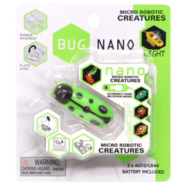 Jucărie interactivă Miscellaneous Nano robo-gandac Ladybug 61411 3+ / Green photo 1 Jucărie interactivă Miscellaneous Nano robo-gandac Ladybug 61411 3+ / Green photo 1
