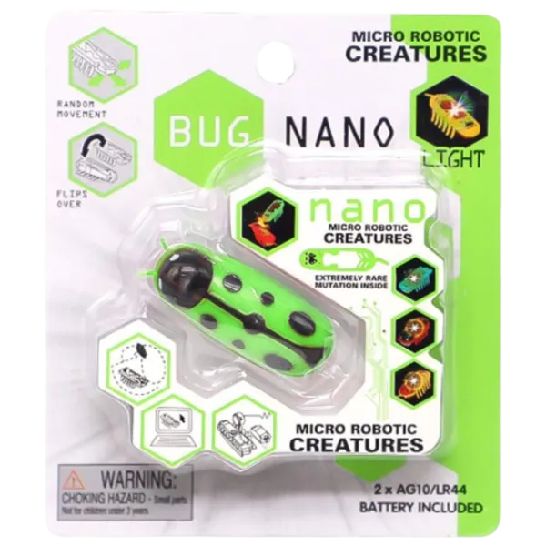Jucărie interactivă Miscellaneous Nano robo-gandac Ladybug 61411 3+ / Green photo 3 Jucărie interactivă Miscellaneous Nano robo-gandac Ladybug 61411 3+ / Green photo 3