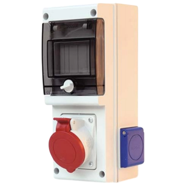 Bloc cu priză Scame 632.RO0043 230 - 400 V / Type DIN / White photo 1