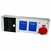 Bloc cu priză Scame 632D.122 380 V / Type DIN / White