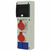 Bloc cu priză Scame 632.RO0020 220 - 400 V / Type DIN / White