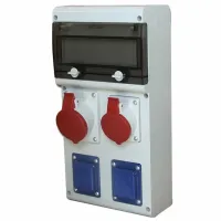 Bloc cu priză Scame 632D.3122 220 - 415 V / Type DIN / White