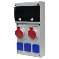 Bloc cu priză Scame 632D.312W 220 - 240 V / Type DIN / White