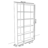 Etajeră Remaks 10 Shelf 169 x 93.2 x 20 cm / PAL / White photo 4