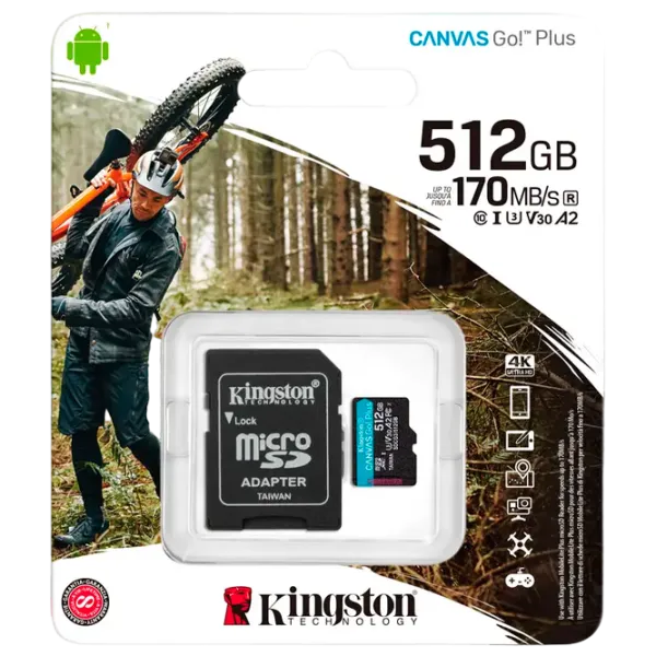 Card memorie Kingston Canvas Go! Plus 512 GB SD / UHS-I (U3) photo 2