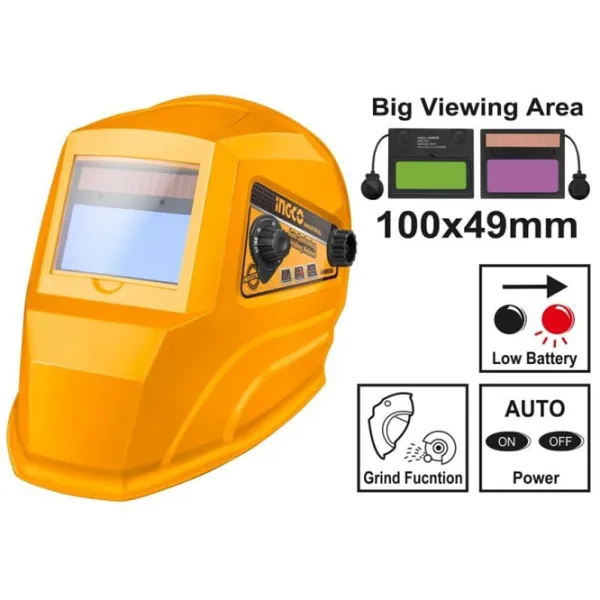 Masca pentru sudat INGCO AHM006 Yelow / 1 photo 2 Masca pentru sudat INGCO AHM006 Yelow / 1 photo 2