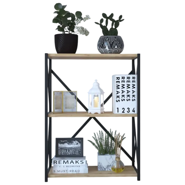 Etajeră Remaks 3 Shelf 78.5 x 70 x 34 cm / PAL / Black photo 1