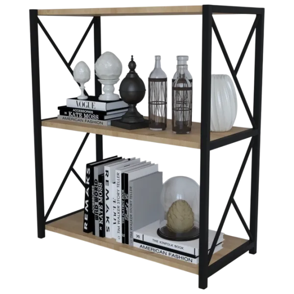 Etajeră Remaks 3 Shelf 78.5 x 70 x 34 cm / PAL / Black photo 4