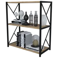 Стеллаж Remaks 3 Shelf 78.5 x 70 x 34см cm / ЛДСП / Black photo 4