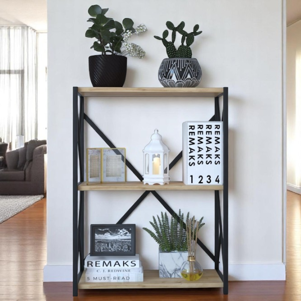 Etajeră Remaks 3 Shelf 78.5 x 70 x 34 cm / PAL / Black photo 5