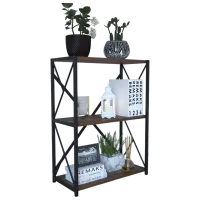 Etajeră Remaks 3 Shelf 78.5 x 70 x 34 cm / PAL / Black photo 2