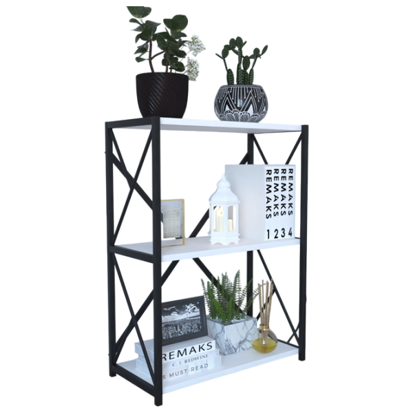 Etajeră Remaks 3 Shelf 78.5 x 70 x 34 cm / PAL / Black photo 2