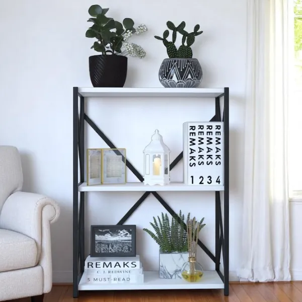 Etajeră Remaks 3 Shelf 78.5 x 70 x 34 cm / PAL / Black photo 5