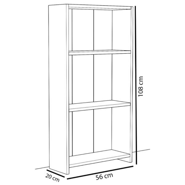 Etajeră Remaks 3 Shelf 108 x 56 x 20 cm / PAL / White photo 3