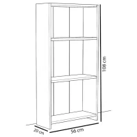 Etajeră Remaks 3 Shelf 108 x 56 x 20 cm / PAL / White photo 3