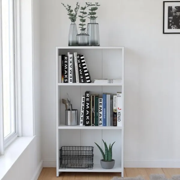 Etajeră Remaks 3 Shelf 108 x 56 x 20 cm / PAL / White photo 4