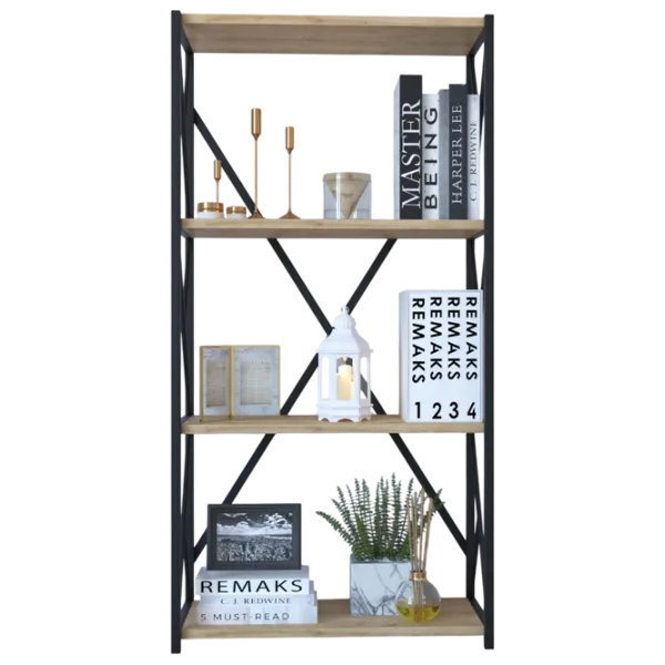 Etajeră Remaks 4 Shelf 114.5 x 70 x 34 cm / PAL / Black photo 1